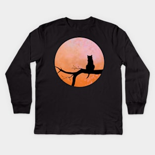 Lonely Cat Kids Long Sleeve T-Shirt